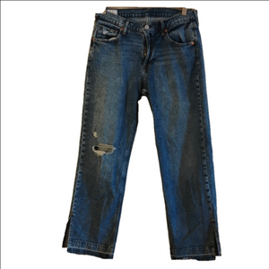 Gap 90s loose mid rise size 28(6 p)  Great baggy style! distressed, and raw hems
